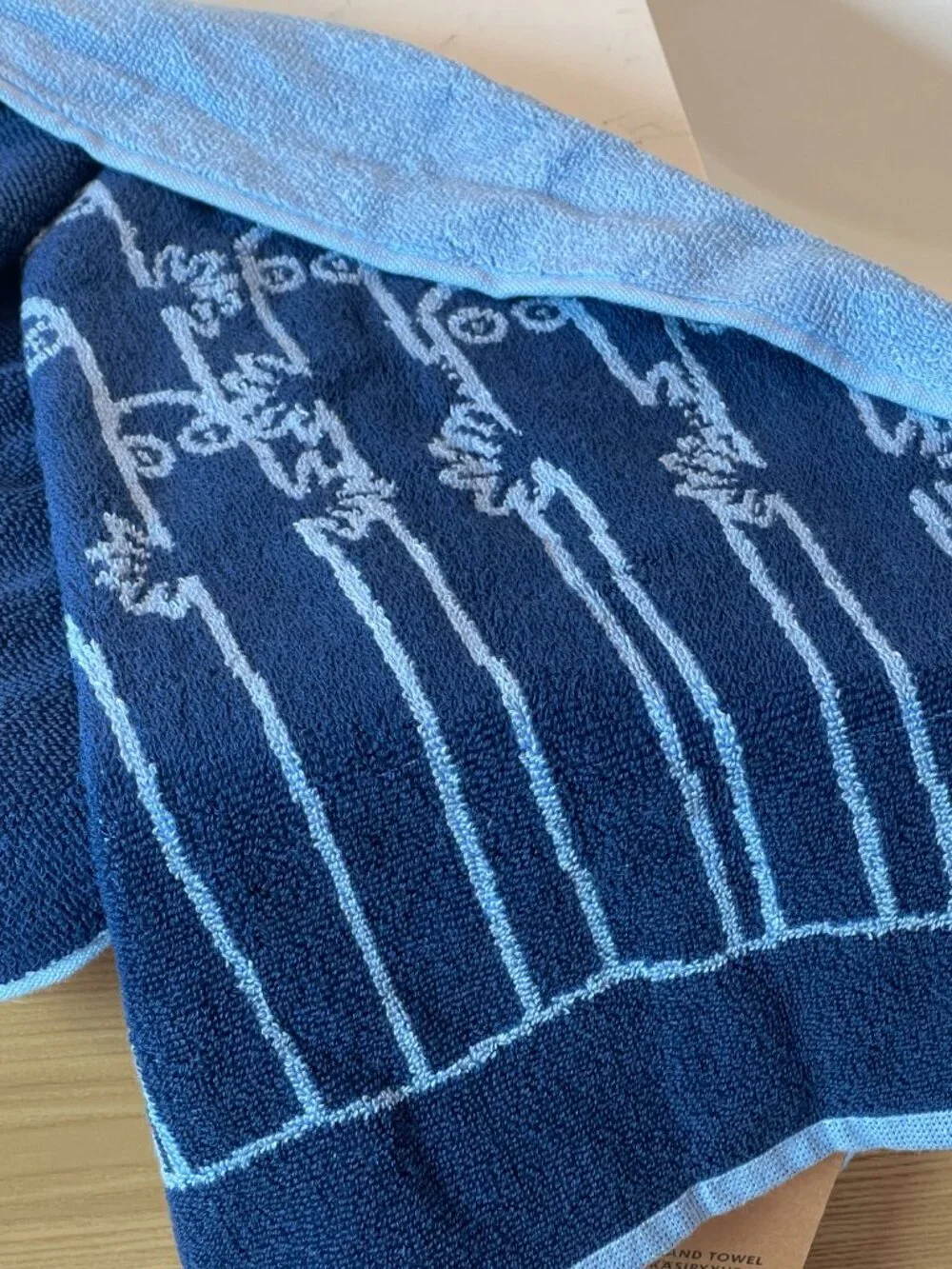 Moomin Arabia Weird Blue Creature Hand Towel – Oversized Reversible Wow Gift